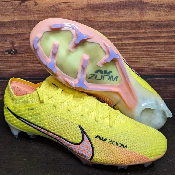 Nike Zoom Mercurial Vapor 15 Elite FG Men\'s 13 Lucent Pack Yellow Soccer Cleats main image 8